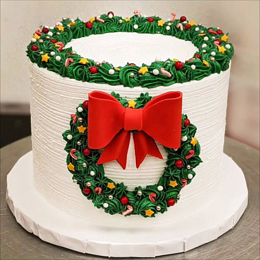 «Рождественский венок» купить - cтупино.сладкоежкин.рф